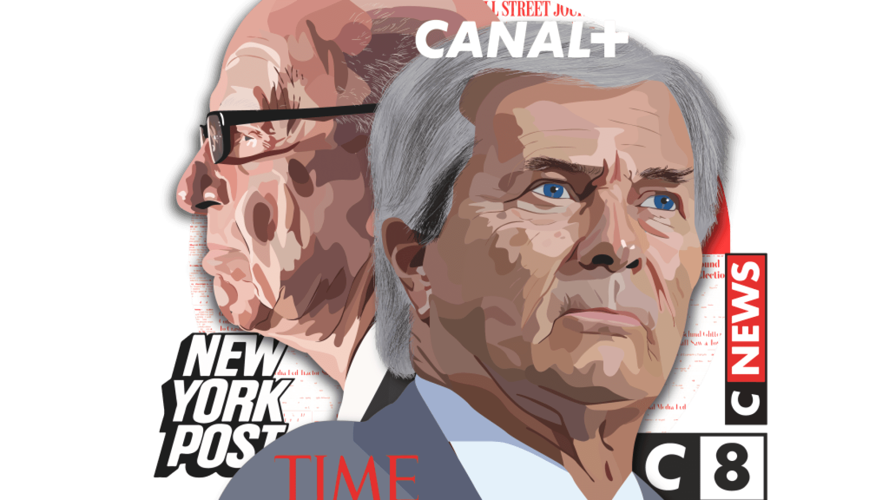 Murdoch &amp; Bolloré : Fox News vs CNews, portraits croisés