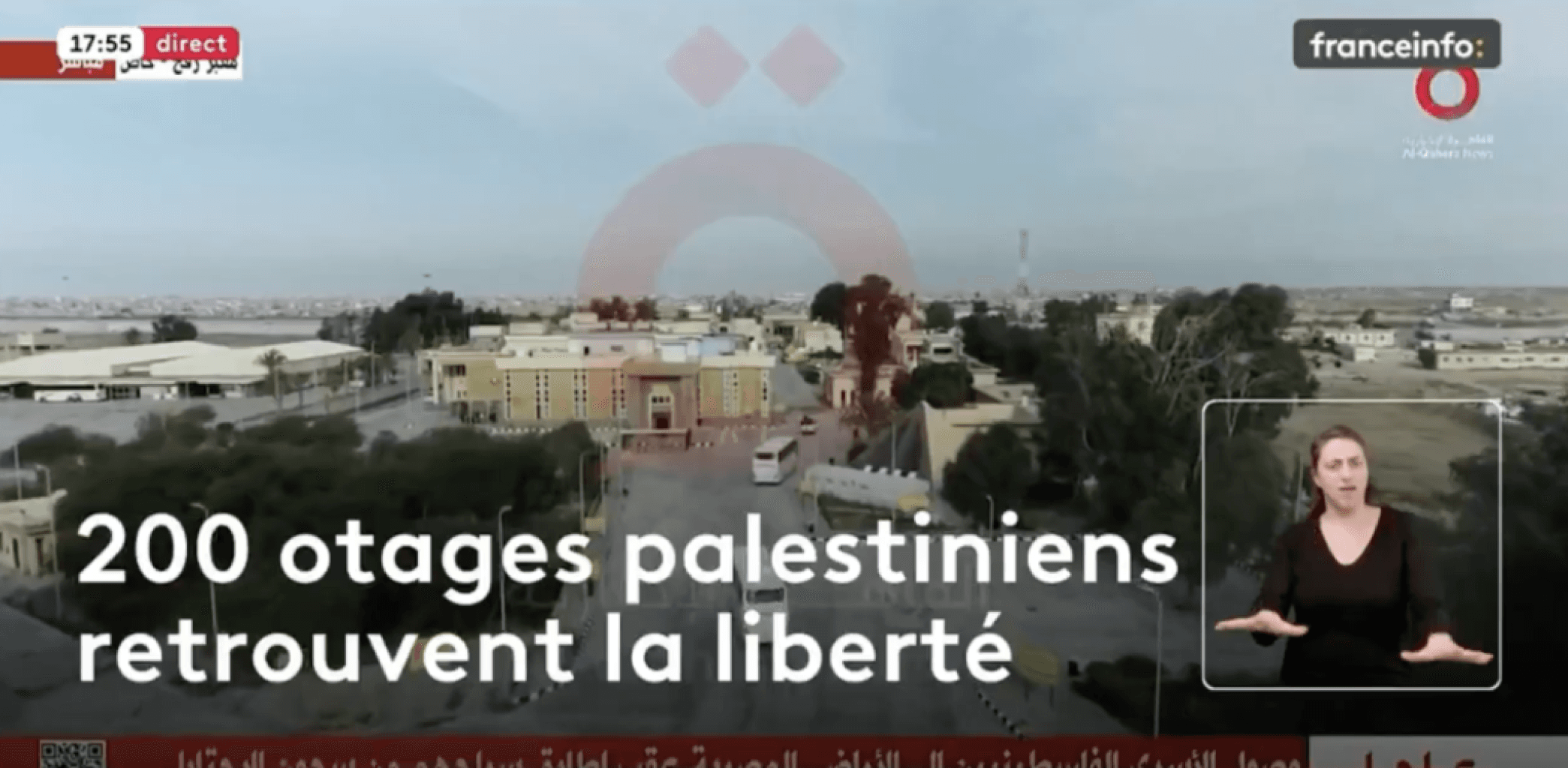 France Info et la polémique du bandeau : « 200 otages palestiniens retrouvent la liberté »