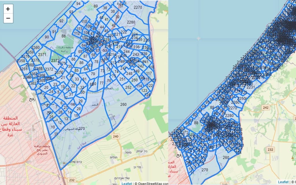 Tsahal diffuse une carte interactive pour informer les Gazaouis des zones de combats