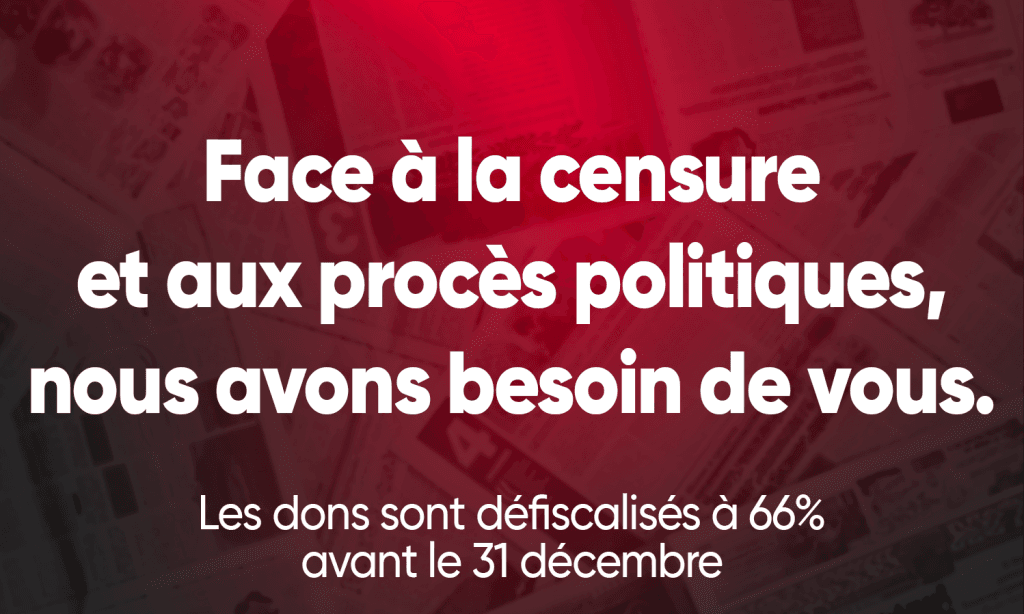 Moins de 24h pour faire un don défiscalisé à 66% à votre média Frontières. Merci à vous !